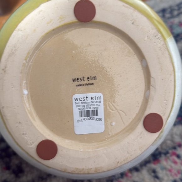 West Elm Barro Ceramic Vase (Yellow) - Picture 4 of 4